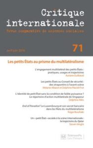 A. Guibaud, « Les petits États au prisme du multilatéralisme»