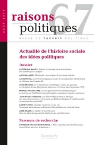 M.Hauchecorne, F.Matonti (dirs.), Actualité de l’histoire sociale des idées politiques