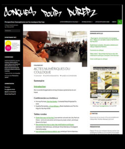 K.Hammou et al. (ed) Conçues pour durer [Actes numériques du colloque]