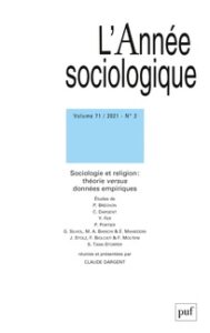 C.Dargent (Ed.), Sociologie et religion