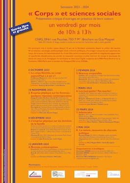 Corps et sciences sociales 2023-2024
