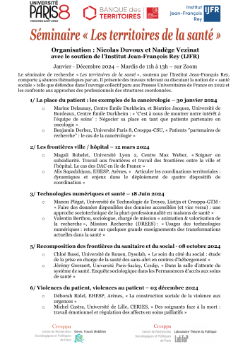Séminaire: Les territoires de la santé