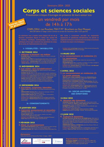 Corps et sciences sociales - 2024/2025