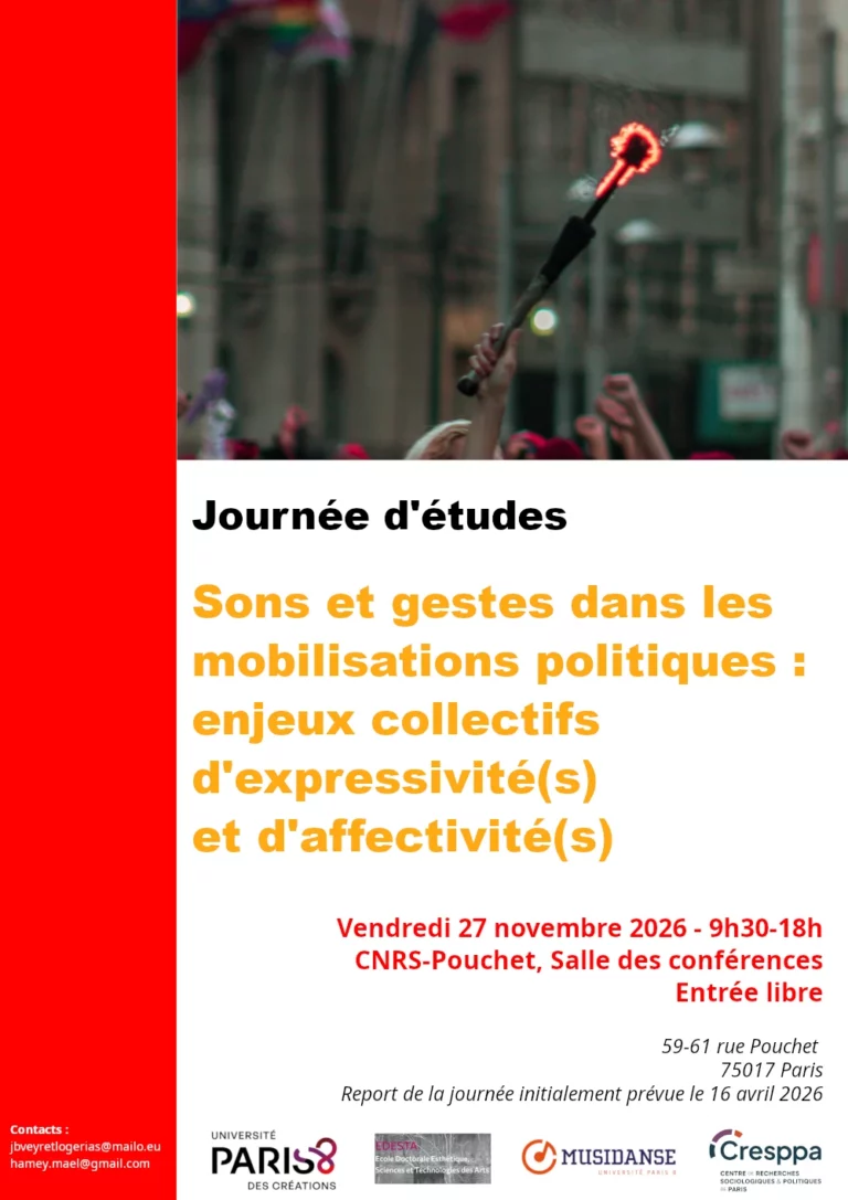 Affiche de la Journée d’étude